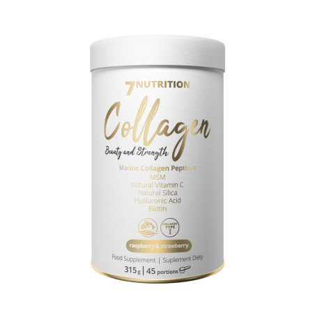 7 NUTRITION MARINE COLLAGEN 315 g rasp-straw