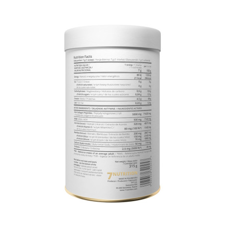 7 NUTRITION MARINE COLLAGEN 315 g rasp-straw