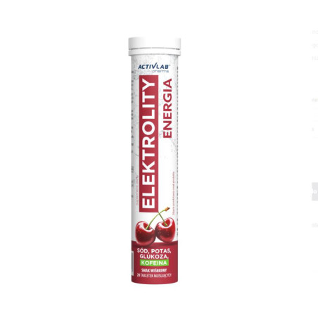 ACTIVLAB ELEKTROLITY ENERGIA 20 tabl tuba - wiśnia