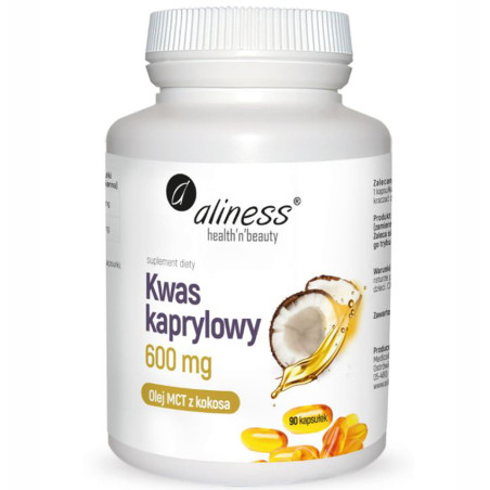 ALINESS KWAS KAPRYLOWY 60% CB - 600mg - 90 kaps