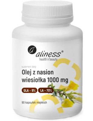 ALINESS OLEJ Z NASIONA WIESIOŁKA 1000mg 9%/70%-90k
