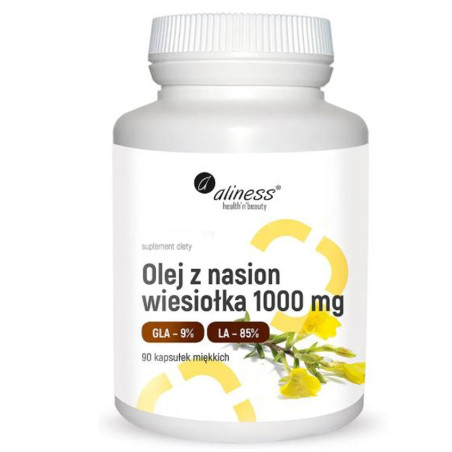 ALINESS OLEJ Z NASIONA WIESIOŁKA 1000mg 9%/85%-90k
