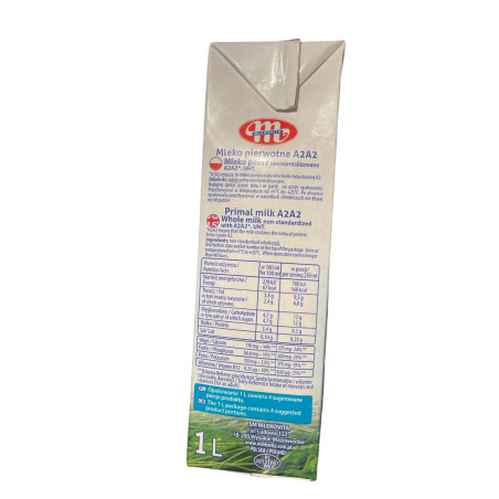 MLEKOVITA MLEKO UHT PIERWOTNE A2A2 3,8% - 1 litr