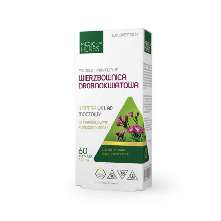 MEDICA HERBS WIERZBOWNICA DROBNOKWIATOWA 60 kaps
