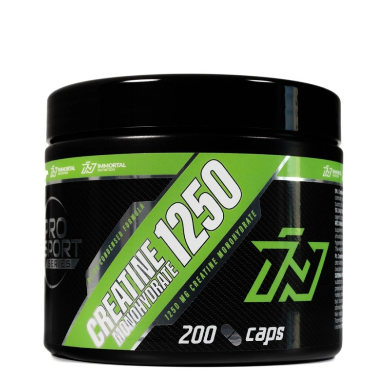 IMMORTAL CREATINE MONOHYDRATE 1250mg - 200 kaps