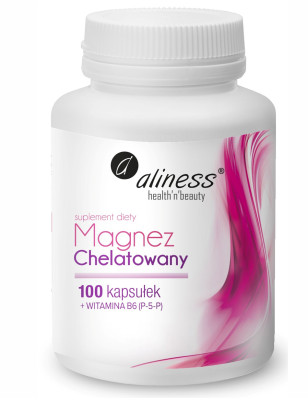 ALINESS MAGNEZ CHELATOWANY 720mg+B6(P-5-P)-100kaps