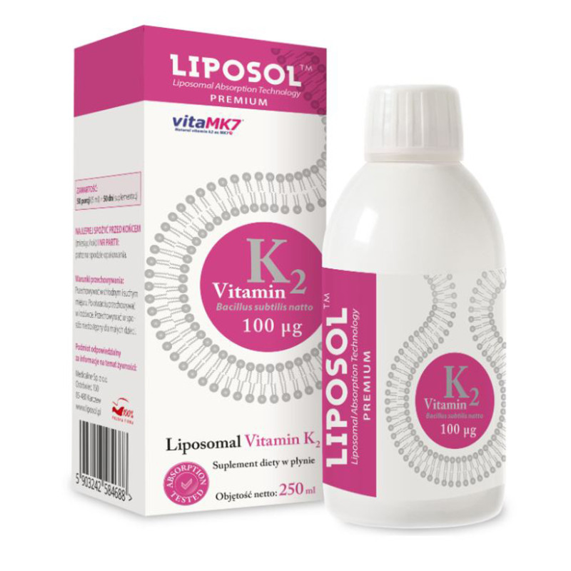 LIPOSOSL LIPOSOMALNA WIT. K2 (Vita MK7)100uq-250ml