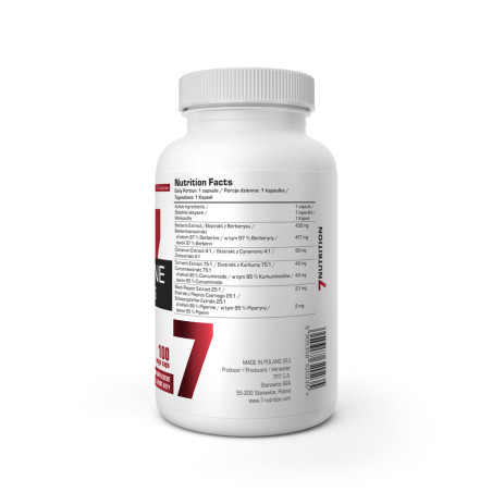 7 NUTRITION BERBERINE HCL PLUS 100 kaps