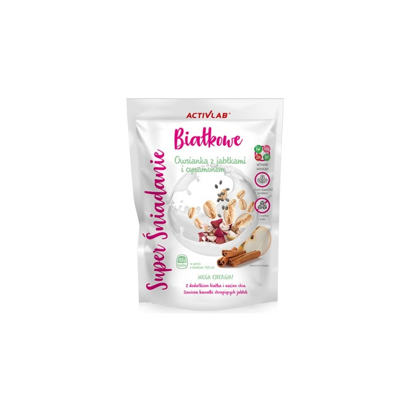 ACTIVLAB SUPER ŚNIADANIE owsianka z jab-cyn 300g ACTIVLAB SUPER ŚNIADANIE owsianka z jab-cyn 300g