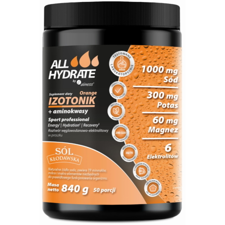 ALINESS ALLHydrate IZOTONIK Orange 840 g - 50 por