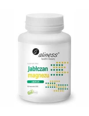 ALINESS JABŁCZAN MAGNEZU 100mg z B6 -100 kaps vege