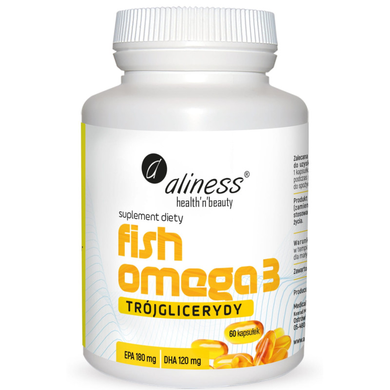 ALINESS FISH OMEGA 3 TRÓJGLICERYDY 180/120mg-60kap