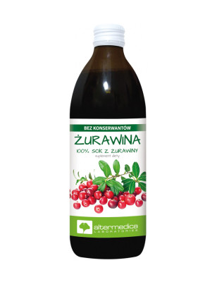 ALTERMEDICA ŻURAWINA SOK 500ml