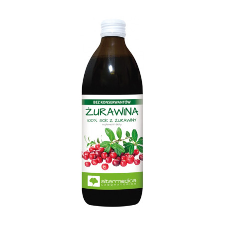 ALTERMEDICA ŻURAWINA SOK 500ml