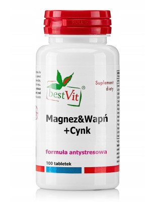 BESTVIT MAGNEZ WAPŃ I CYNK - 100 tabl