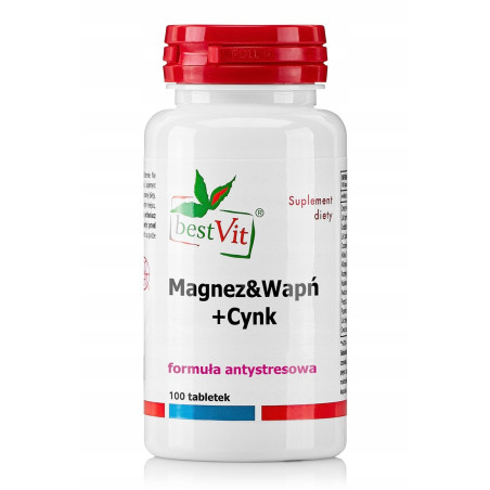 BESTVIT MAGNEZ WAPŃ I CYNK - 100 tabl