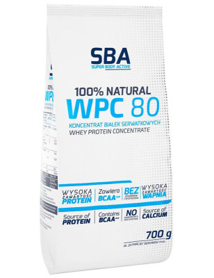 MLEKOVITA SBA WPC 80% 700g naturlany