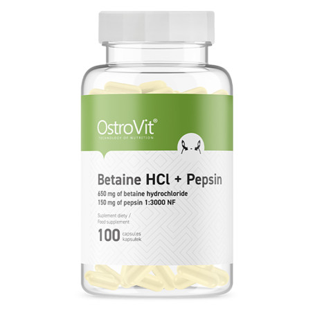 OSTROVIT BETAINE HCL + PEPSIN 100 kaps