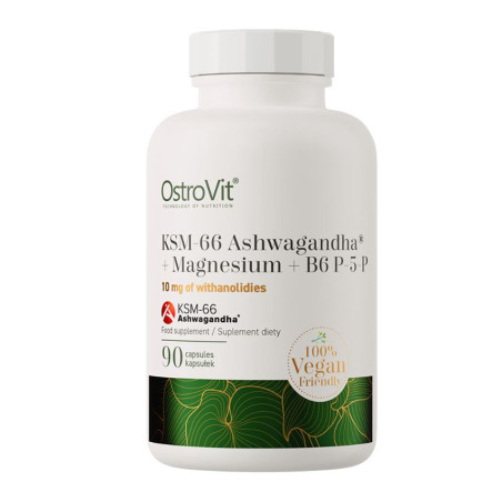 OSTROVIT KSM-66 Ashwagandha+Magnesium B6 P-5-P-90