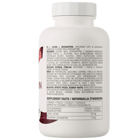 OSTROVIT LUTEIN+ZEAXANTHIN 60 kaps