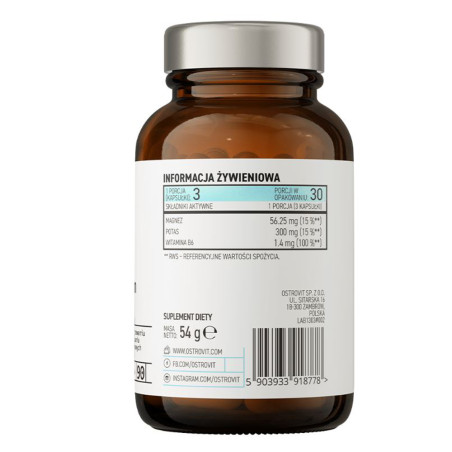 OSTROVIT PHARMA MAGNESIUM CITRATE+POTASSIUM+B6-90k