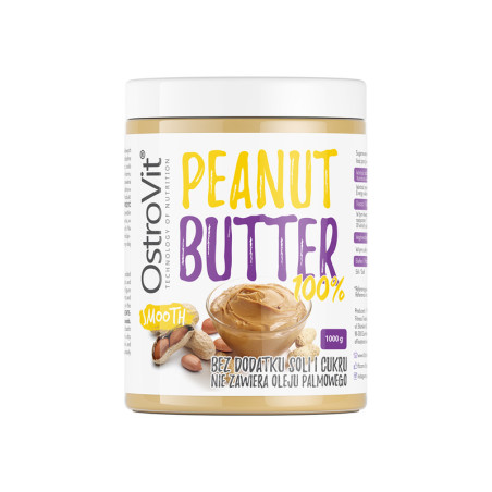 OSTROVIT 100% Peanut Butter Smooth 1000g
