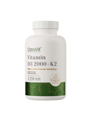 OSTROVIT VITAMIN D3 2000 + K2 - 120 kaps