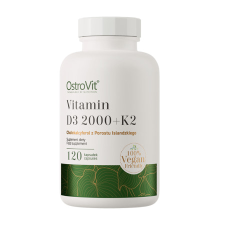 OSTROVIT VITAMIN D3 2000 + K2 - 120 kaps