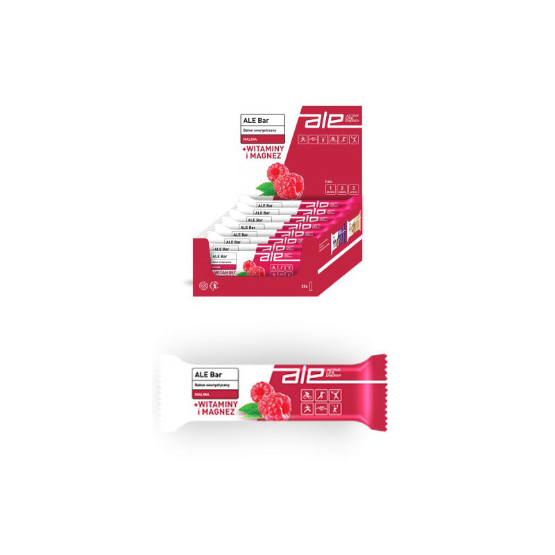 ALE Bar Baton Energetyczny Malina 40g ALE Bar Baton Energetyczny Malina 40g
