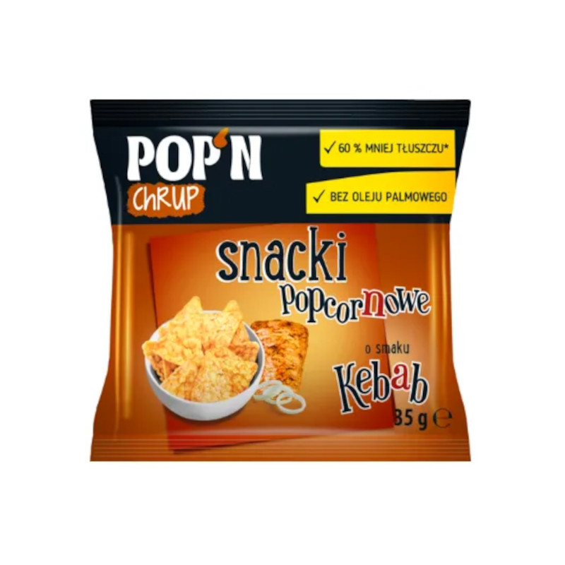 SANTE POP'N CHRUP SNACKI POPCORNOWE KEBAB.-35g