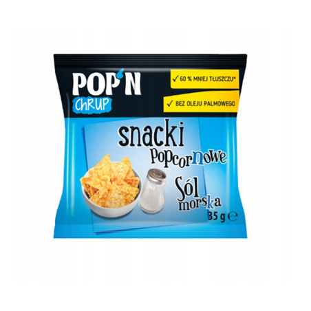 SANTE POP'N CHRUP SNACKI POPCORNOWE SÓL MORSKA-35g