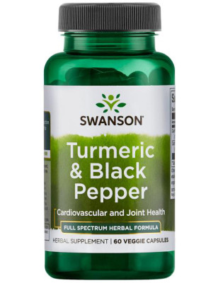 SWANSON FULL SPECTRUM TURMERIC & BLACK PEPPER 60ka