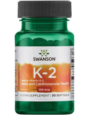 SWANSON VIT. K-2 MENAQUINONE-7 FN 100mcg-30softgel