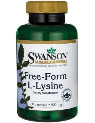 SWANSON L-LIZYNA 500 mg - 100 kaps.