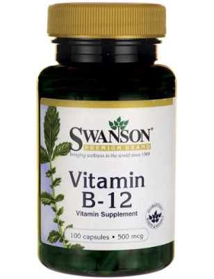 SWANSON VITAMIN B-12 - 500mcg - 100 kaps
