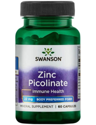 SWANSON ZINC PICOLINATE 22mg - 60 kaps