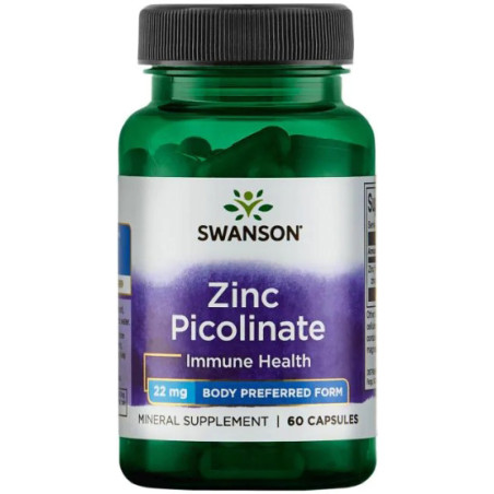 SWANSON ZINC PICOLINATE 22mg - 60 kaps