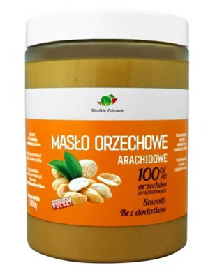 SŁODKIE ZDROWIE MASŁO ORZECHOWE 1000g smooth