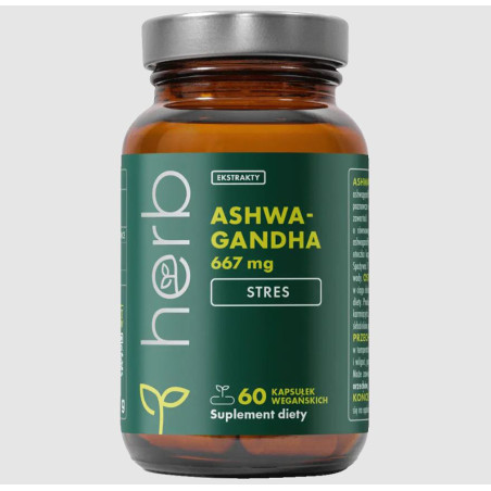 HERB ASHWAGANDHA 667mg - 60 kaps vege
