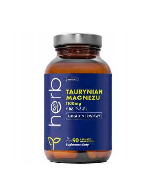 HERB TAURYNIAN MAGNEZU 1100 mg+B6 (P-5-P)- 90 kaps