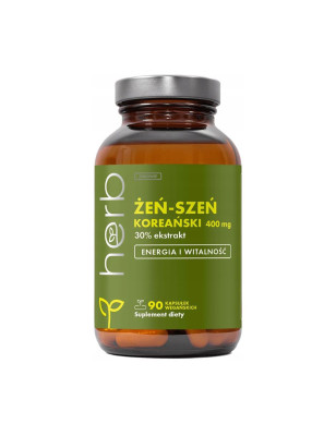HERB ŻEŃ-SZEŃ KOREAŃSKI 400 mg - 90 kaps vege
