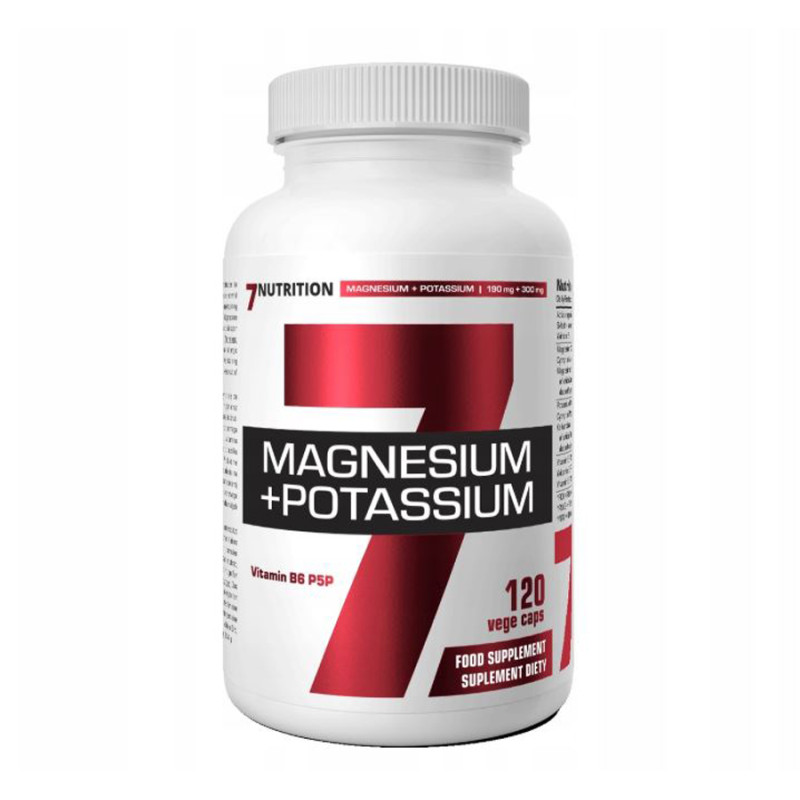 7 NUTRITION MAGNESIUM + POTASIUM B6 -120 kaps vege