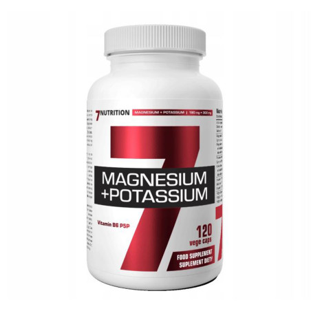 7 NUTRITION MAGNESIUM + POTASIUM B6 -120 kaps vege