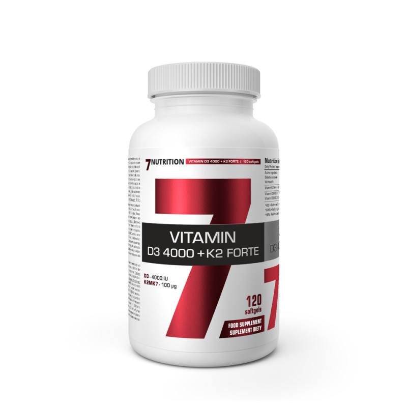 7 NUTRITION VITAMIN D3 4000 K2 FORTE - 120 kaps