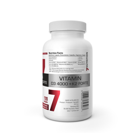 7 NUTRITION VITAMIN D3 4000 K2 FORTE - 120 kaps