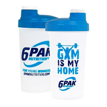 6PAK SHAKER GYM IS MY HOME white 700ml
