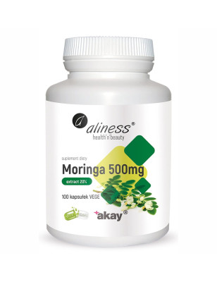 ALINESS MORINGA eks. 20% 500 mg - 100 kaps vege