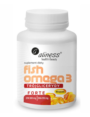 ALINESS FISH OMEGA 3 FORTE Trójg 500/250 - 90 kaps