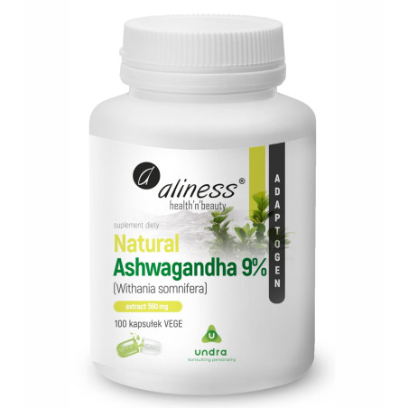 ALINESS NATURAL ASHWAGANDHA 555mg 9% -100kaps vege
