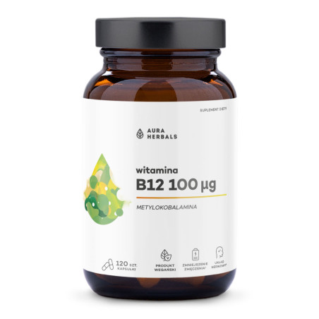 AURA WITAMINA B12 100 ug metylokobalamina 120 kaps